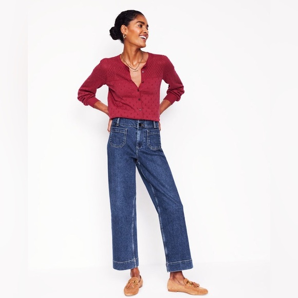 Boden Blue Primrose Patch Pocket Jeans 31W - Picture 1 of 11